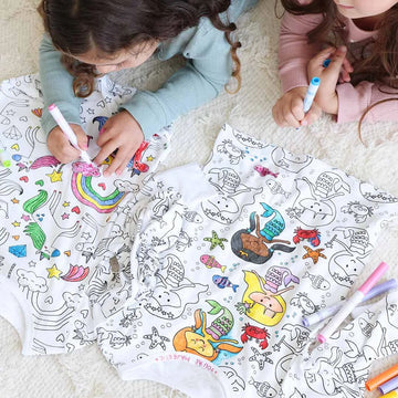 PINTUPIJAMA COLOREABLE😍 PARA NIÑOS 😍 + SET 24 Marcadores Lavables